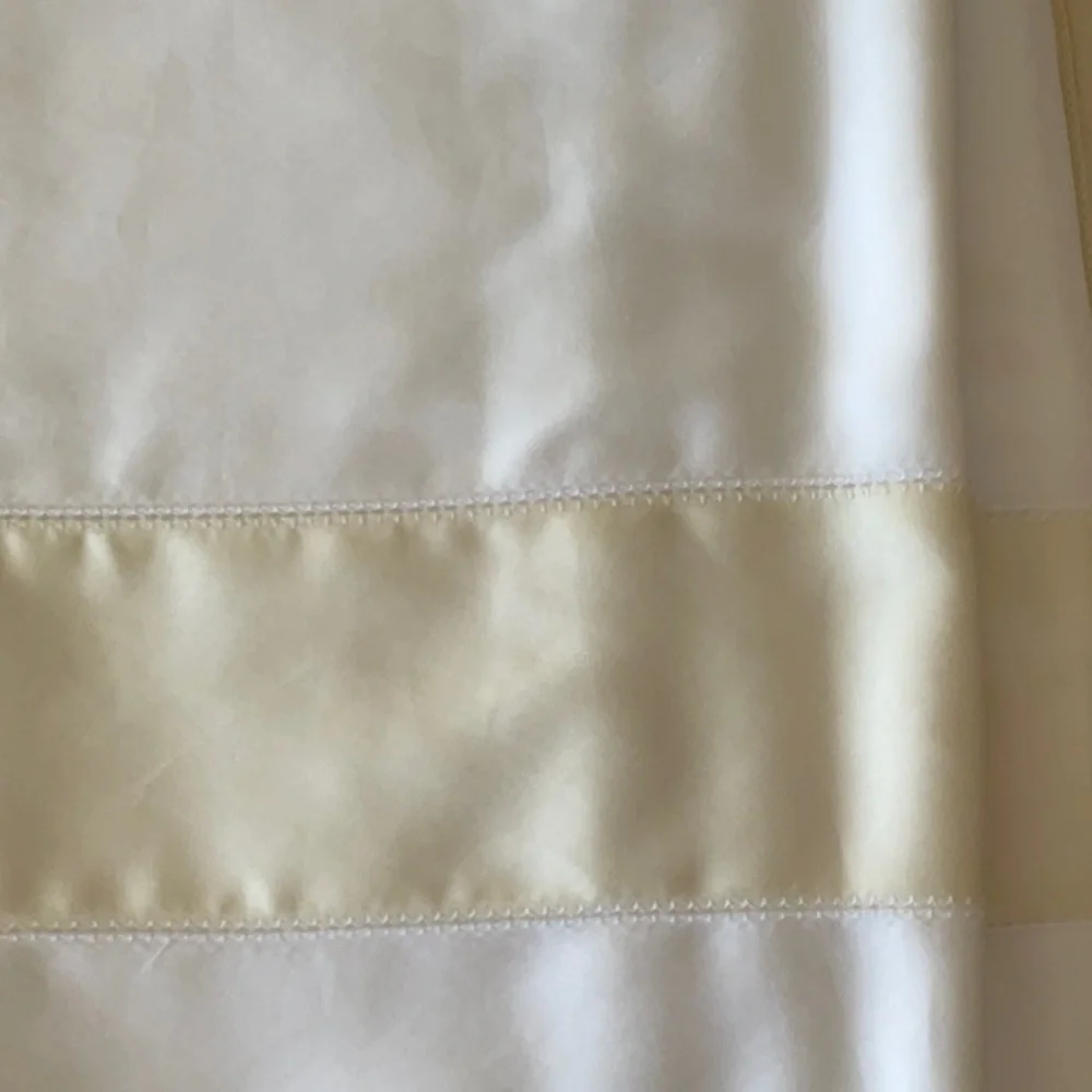 NEW FRETTE KING DUVET COVER IVORY AND WHITE BIANCO/ TOFFEE